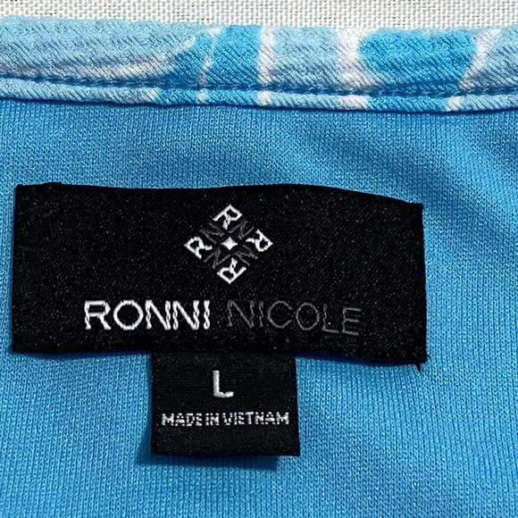 Ronni Nicole Sleeveless Dress – Multicolor Diamond/Floral Print – Size L - Picture 6 of 9